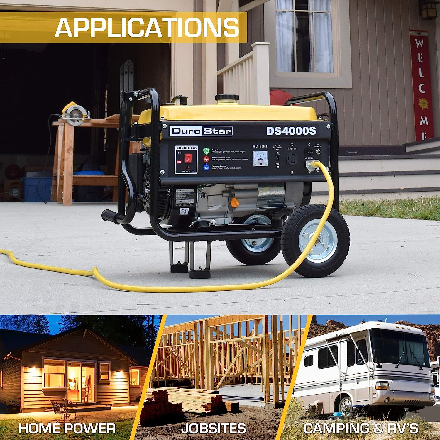 DuroStar DS4000S Portable Generator: A Robust Powerhouse for Your Diverse Needs